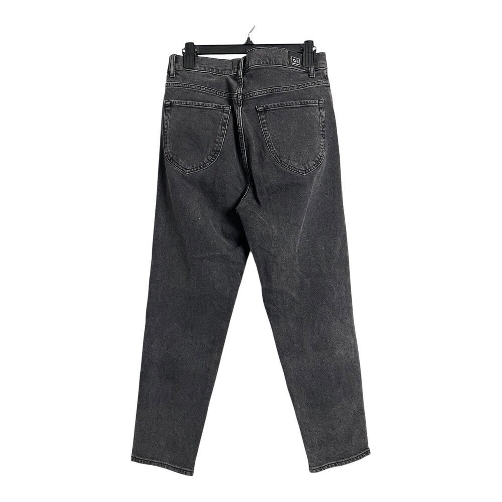 C / E by Current / Elliot Black Jeans 29 Front pleat Retro Tapered denim pants - Picture 7 of 8